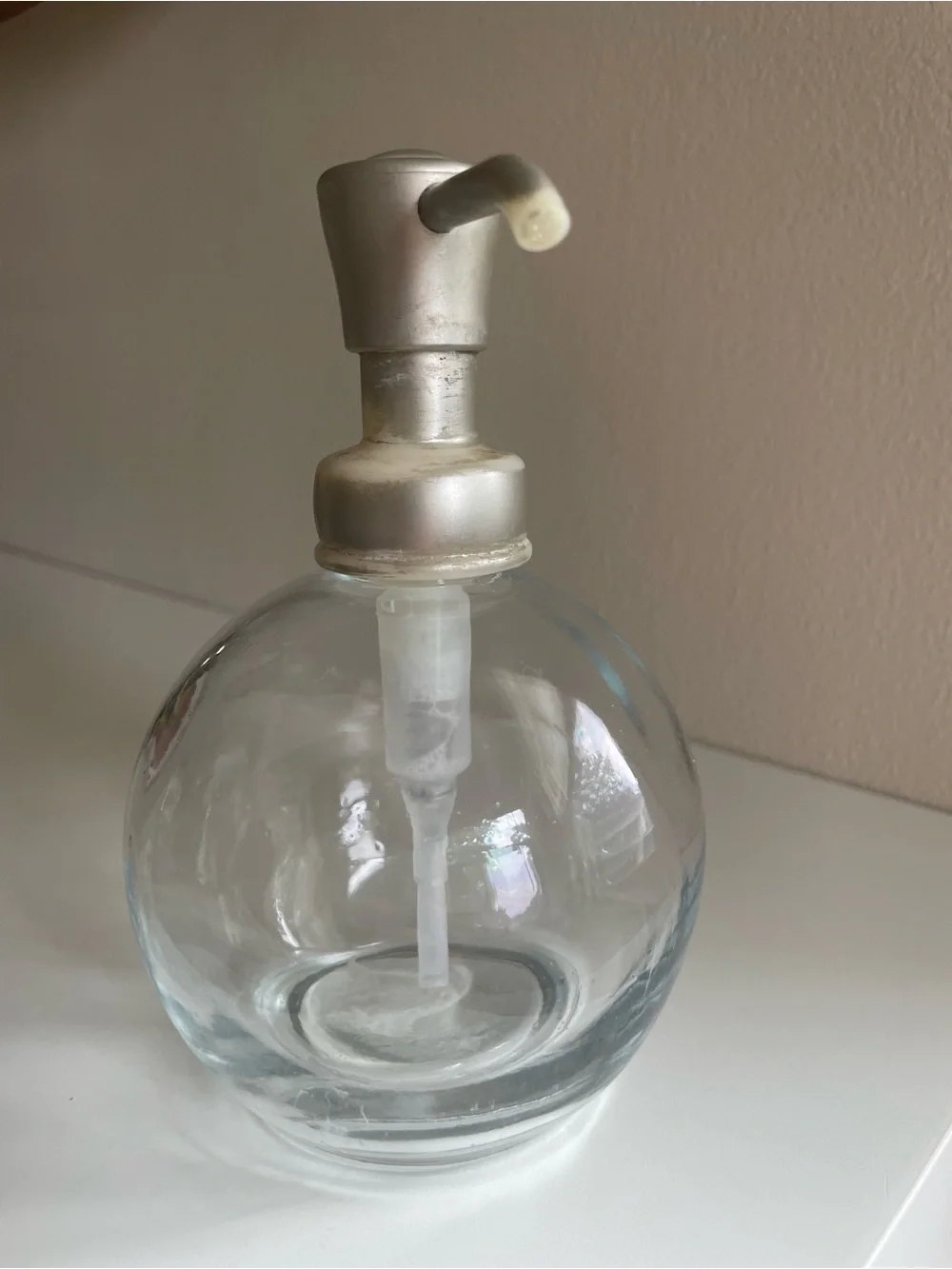 Glass Ball Soap Dispenser